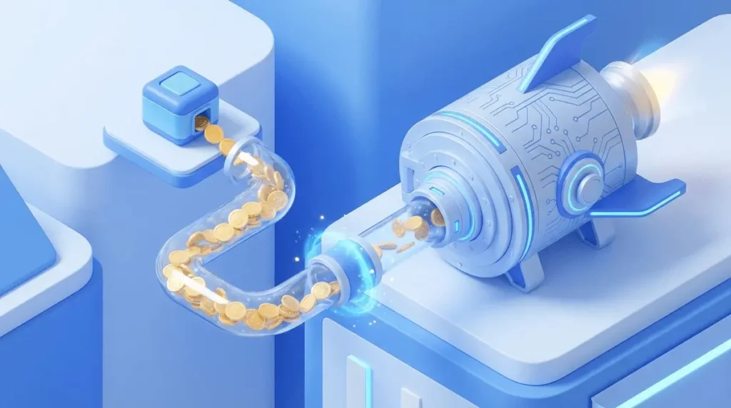 청년도약계좌 만기 자금을 2026 청년 주택드림 청약통장으로 일시 납입하여 자산을 증식하는 전략 일러스트