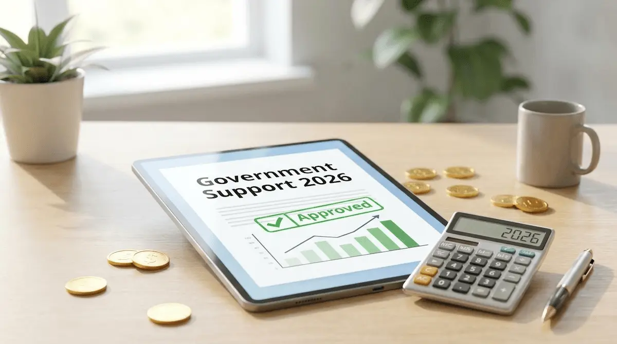 2026 1인 기업 지원금 신청 서류와 긍정적인 재무 그래프