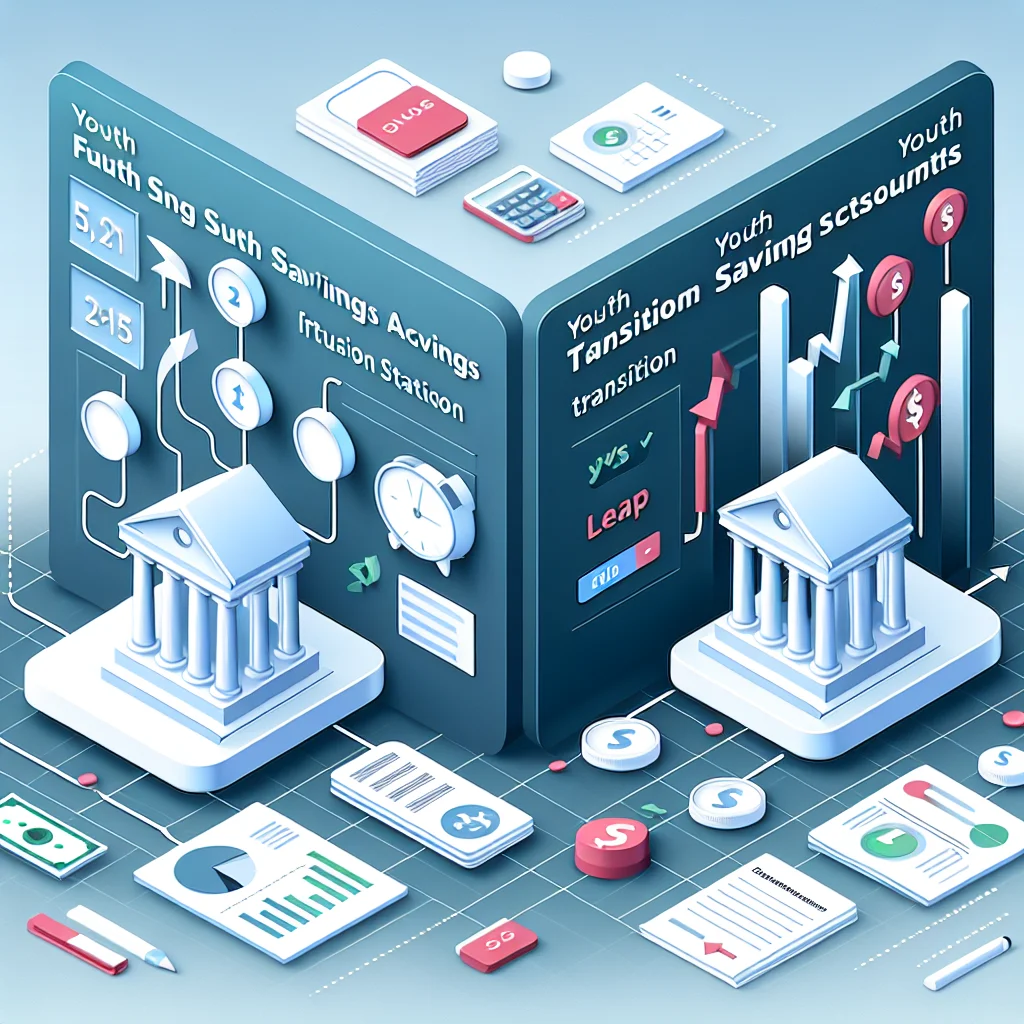 청년미래적금과 청년도약계좌 간 전환을 위한 효과적인 전략을 보여주는 일러스트. 전략적 통찰 포함.