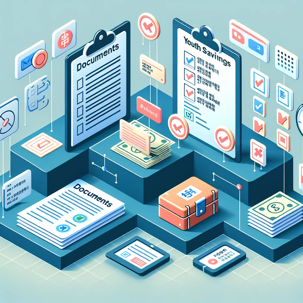 청년미래적금 신청에 필요한 서류를 나열한 포괄적인 인포그래픽 이미지