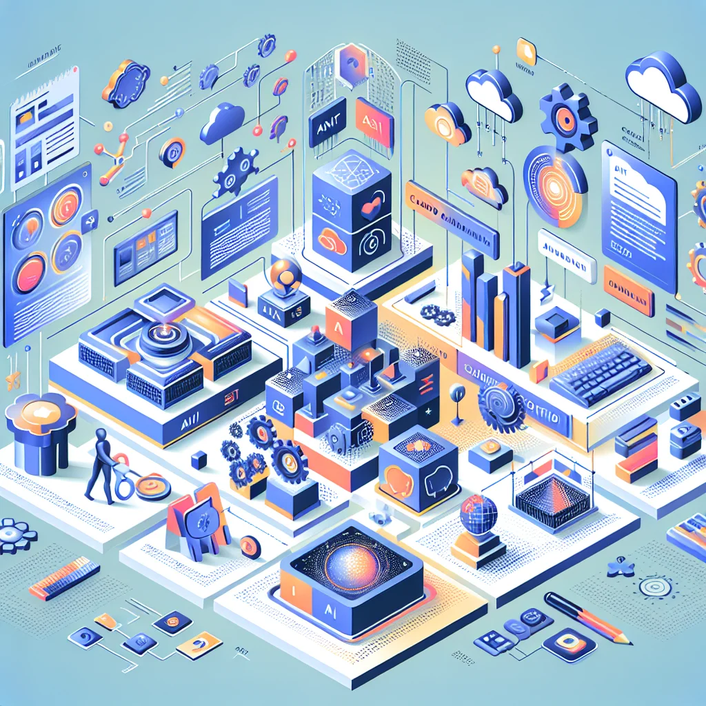 AI, 클라우드 협업, 자동화 등 스마트워크 도구와 기술을 강조하는 미래 지향적 인포그래픽
