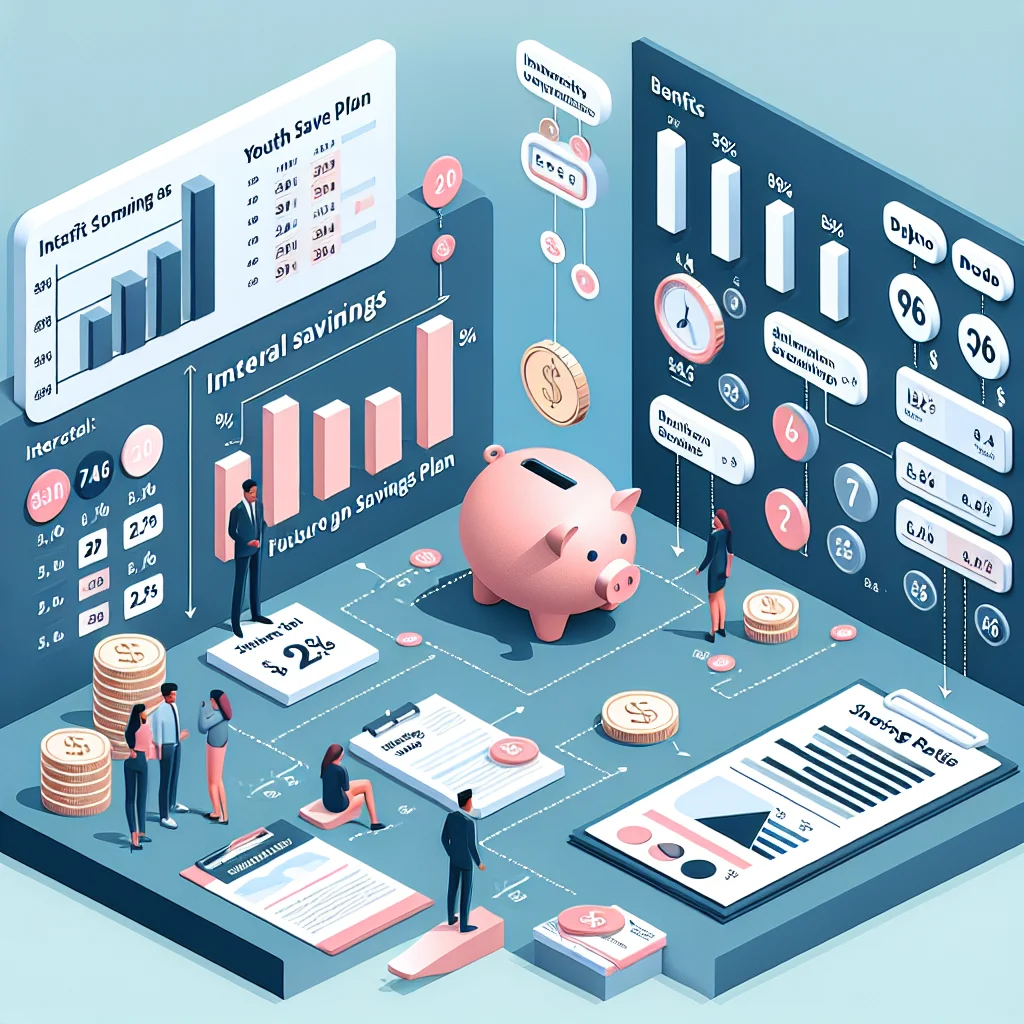 청년미래적금과 다른 상품의 혜택 및 이자율 비교를 나타낸 현대적인 차트 인포그래픽